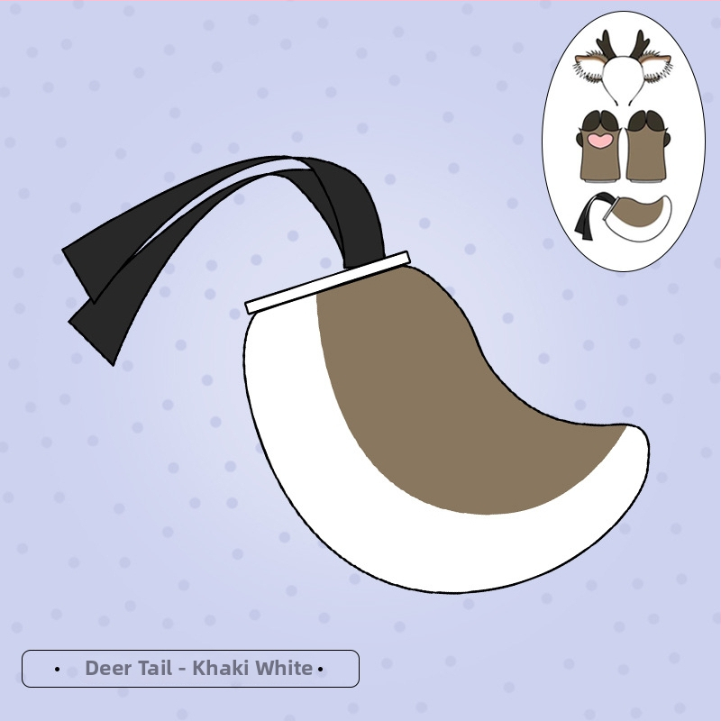 Karácsonyi agancsos fejpánt plüss fülekkel – cosplay kiegészítő, kézzel készített, textil anyag, rajzfilm-stílus, modell LELJFG01