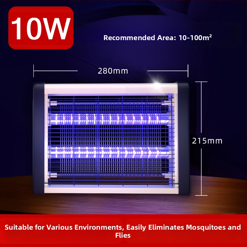 Beltéri elektromos szúnyogcsapda – otthon, étteremben, szállodában és üzletben használható; szúnyogokat elektromos sokkolóval öli meg; legfeljebb 10㎡ lefedettség; beépített akkumulátor nélkül