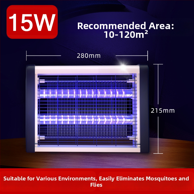 Beltéri elektromos szúnyogcsapda – otthon, étteremben, szállodában és üzletben használható; szúnyogokat elektromos sokkolóval öli meg; legfeljebb 10㎡ lefedettség; beépített akkumulátor nélkül