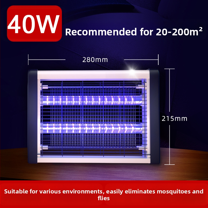 Beltéri elektromos szúnyogcsapda – otthon, étteremben, szállodában és üzletben használható; szúnyogokat elektromos sokkolóval öli meg; legfeljebb 10㎡ lefedettség; beépített akkumulátor nélkül