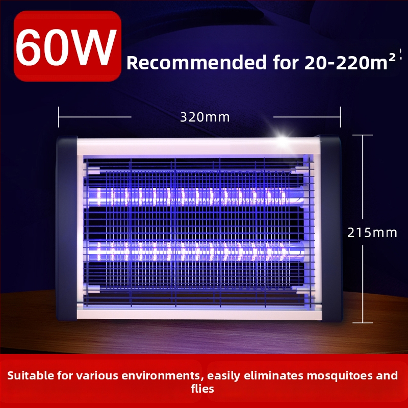 Beltéri elektromos szúnyogcsapda – otthon, étteremben, szállodában és üzletben használható; szúnyogokat elektromos sokkolóval öli meg; legfeljebb 10㎡ lefedettség; beépített akkumulátor nélkül