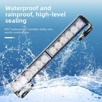 Įkraunama LED lubų magnetiniu tvirtinimu šviestu transporto priemonėms, 12–24V įspėjamoji šviesa