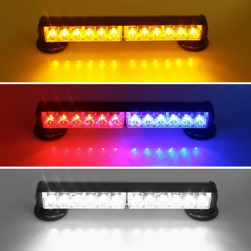 Įkraunama LED lubų magnetiniu tvirtinimu šviestu transporto priemonėms, 12–24V įspėjamoji šviesa