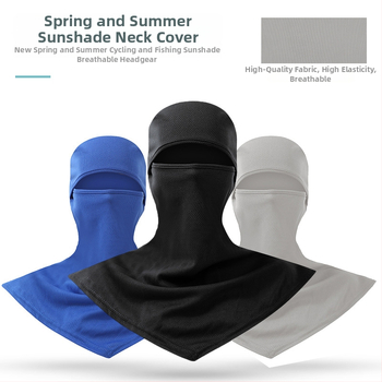 Балаклава за колоездене на открито — дишаща мрежеста материя, бързосъхнеща, попиваща пот, унисекс за възрастни