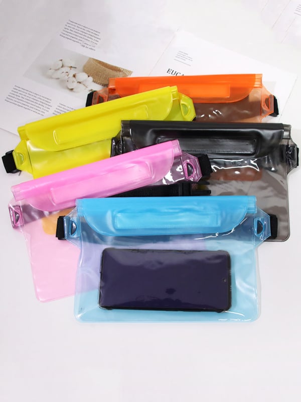 Husă impermeabilă pentru telefon cu curea crossbody, PVC, fereastră transparentă cu ecran tactil, pentru activități în aer liber