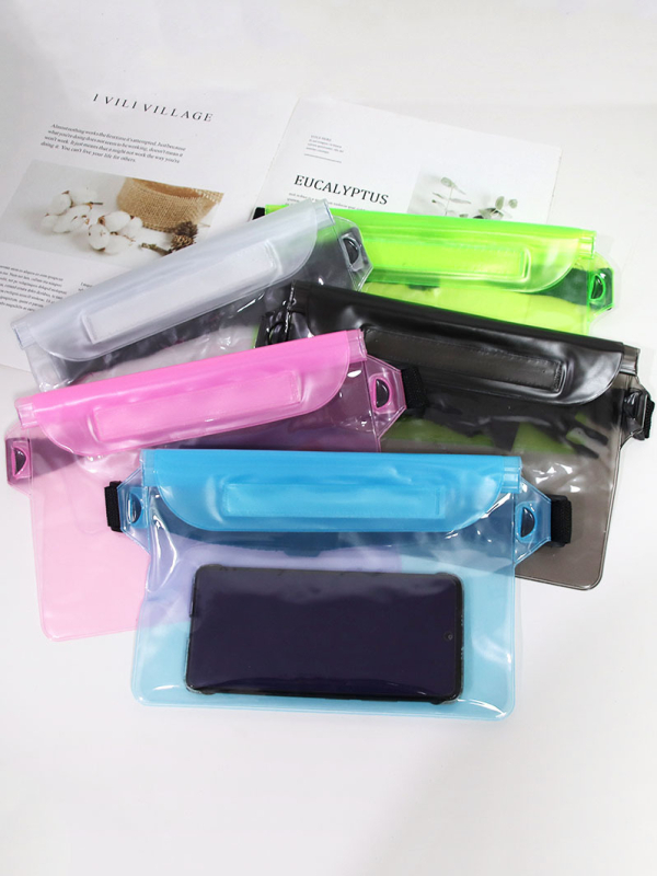 Husă impermeabilă pentru telefon cu curea crossbody, PVC, fereastră transparentă cu ecran tactil, pentru activități în aer liber