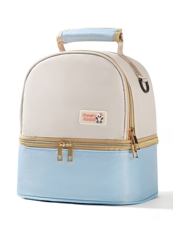 Geantă pentru lapte matern cu răcire pentru muncă, geantă izolată portabilă, geantă multifuncțională mamă-copil, geantă ușoară de umăr, exterior: Oxford, căptușeală: poliester, iarna 2024