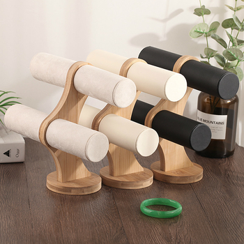 Raft de afișaj pentru brățări, stocare cu cristal, TPR, dublu nivel, stil girly, iarna 2025