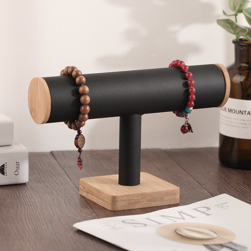 Raft de afișaj pentru brățări, stocare cu cristal, TPR, dublu nivel, stil girly, iarna 2025