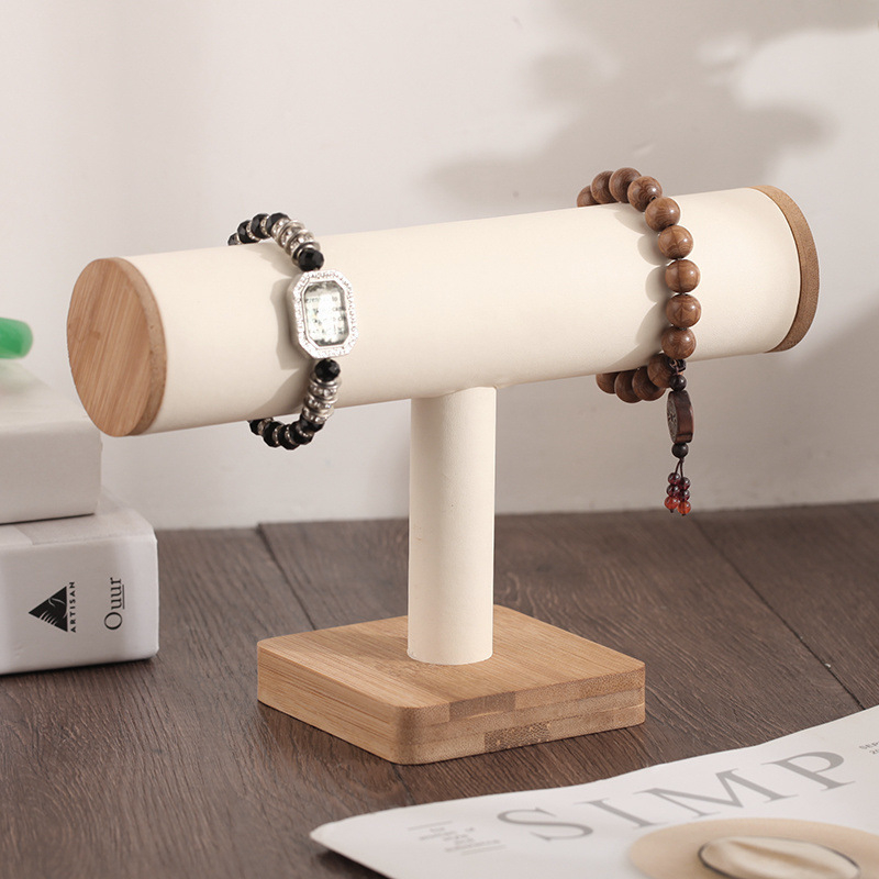 Raft de afișaj pentru brățări, stocare cu cristal, TPR, dublu nivel, stil girly, iarna 2025