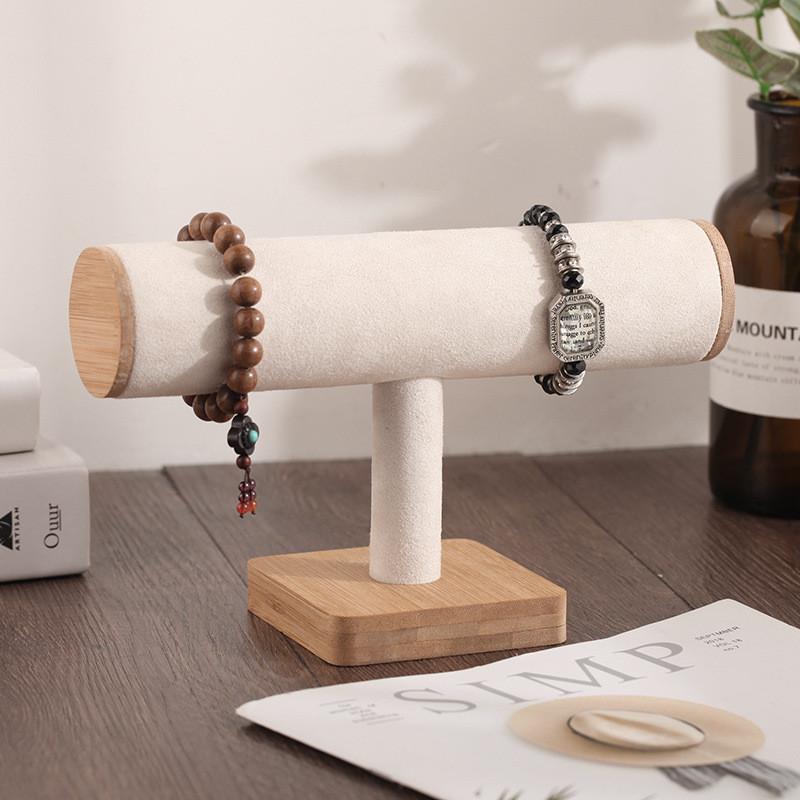 Raft de afișaj pentru brățări, stocare cu cristal, TPR, dublu nivel, stil girly, iarna 2025