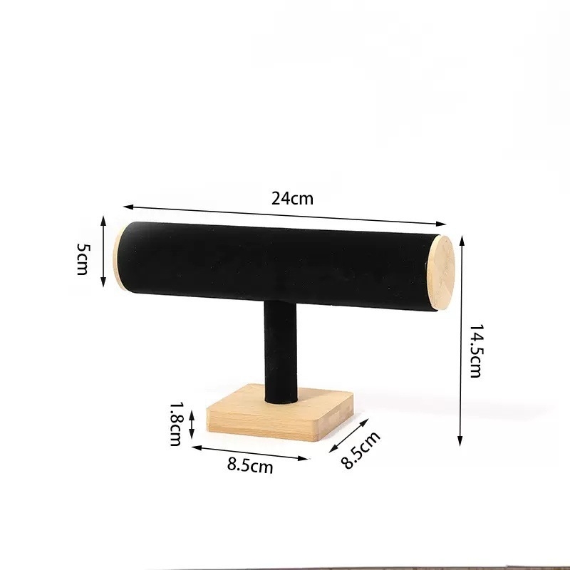 Raft de afișaj pentru brățări, stocare cu cristal, TPR, dublu nivel, stil girly, iarna 2025