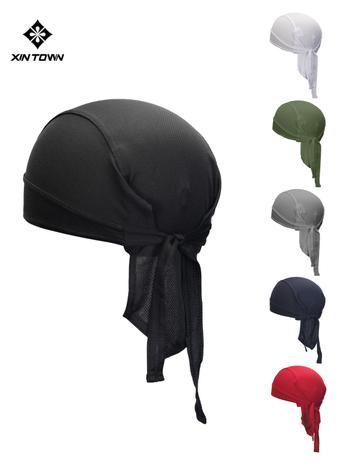 Колоездачна пиратска шапка-бандиана, бързосъхнеща полиестерна, унисекс за възрастни, спортна глава под каска