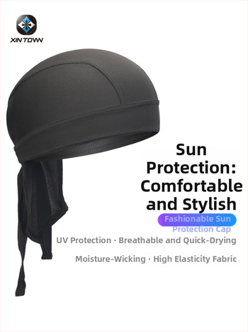 Колоездачна пиратска шапка-бандиана, бързосъхнеща полиестерна, унисекс за възрастни, спортна глава под каска