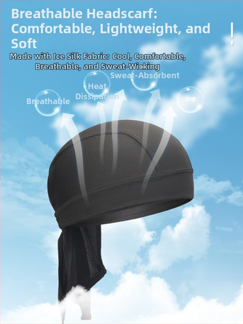 Колоездачна пиратска шапка-бандиана, бързосъхнеща полиестерна, унисекс за възрастни, спортна глава под каска