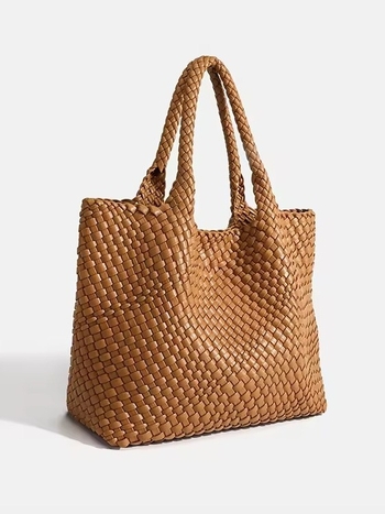 Geantă tote din nylon, simplitate urbană, formă verticală pătrată, închidere cu cataramă magnetică, buzunar pentru telefon