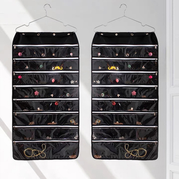 Ékszer tároló táska oxidáció elleni védelemmel, átlátszó panel, szerelés szükséges