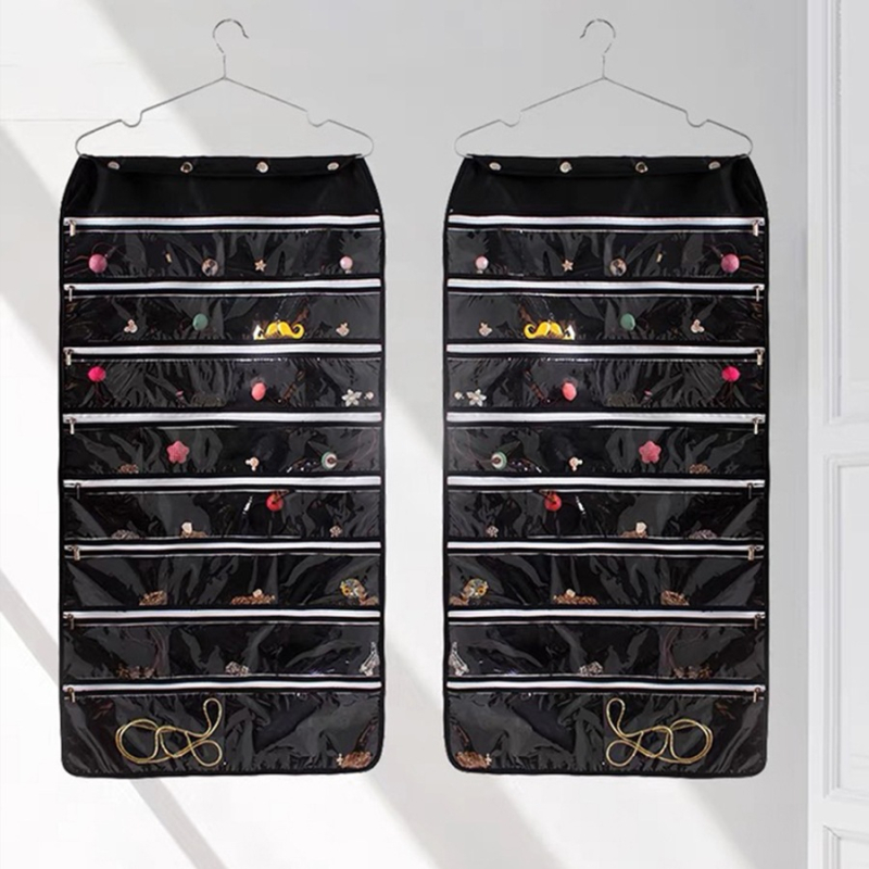 Ékszer tároló táska oxidáció elleni védelemmel, átlátszó panel, szerelés szükséges