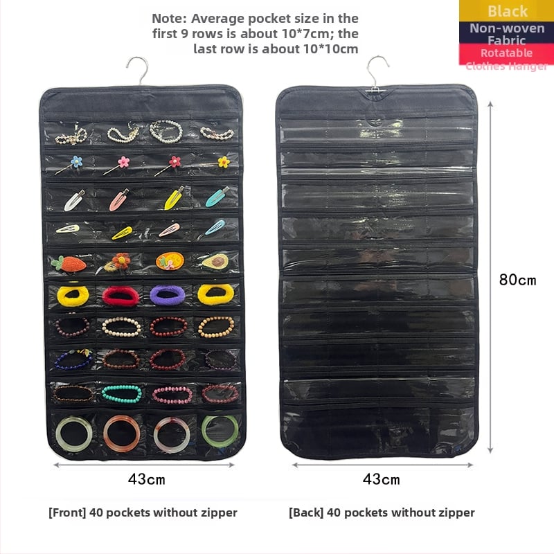 Ékszer tároló táska oxidáció elleni védelemmel, átlátszó panel, szerelés szükséges