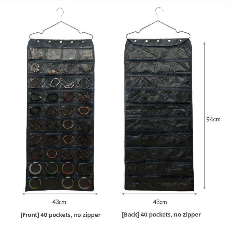 Ékszer tároló táska oxidáció elleni védelemmel, átlátszó panel, szerelés szükséges