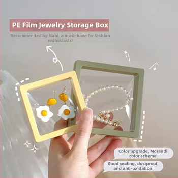 Unique papírból készült ékszerdoboz – kiállítási doboz, porvédett, pásztorális stílusú, ékszer rendező