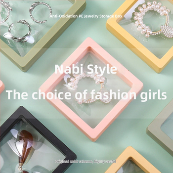 Unique papírból készült ékszerdoboz – kiállítási doboz, porvédett, pásztorális stílusú, ékszer rendező