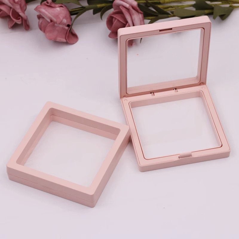 Unique papírból készült ékszerdoboz – kiállítási doboz, porvédett, pásztorális stílusú, ékszer rendező