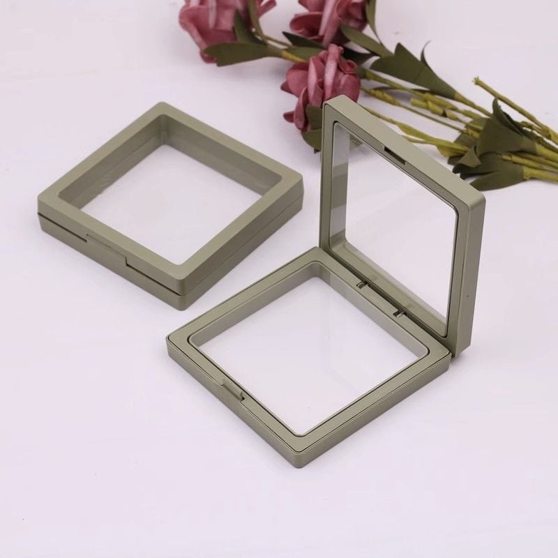 Unique papírból készült ékszerdoboz – kiállítási doboz, porvédett, pásztorális stílusú, ékszer rendező