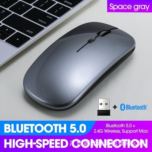 Bežična Bluetooth miša FV-W309S s dvostrukim načinom (Bluetooth + 2.4G), 1600dpi, 4 tipke, USB, ergonomski dizajn