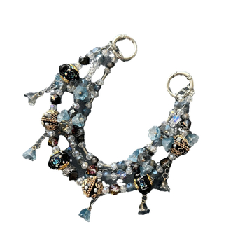 Pandantiv pentru telefonul mobil cu lanț floral - lucrat manual, materiale mixte, Ya Jewelry