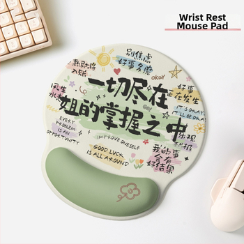 Podložak za zglob miša – protuklizni, otporan na habanje, gumeni materijal, model Letter, za ured