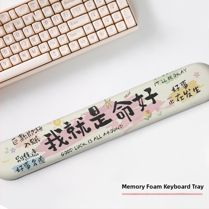 Podložak za zglob miša – protuklizni, otporan na habanje, gumeni materijal, model Letter, za ured