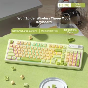 F3198 Číselná klávesnica s trojmódovou konektivitou, USB/2.4G, RGB podsvietenie, tichý chod