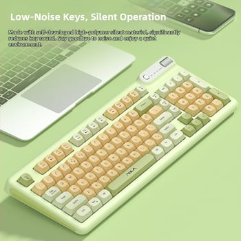 F3198 Číselná klávesnica s trojmódovou konektivitou, USB/2.4G, RGB podsvietenie, tichý chod