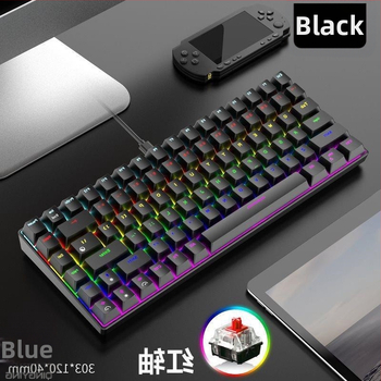 Mechanická klávesnica s 84 klávesami, plný rollover klávesov, pre hry