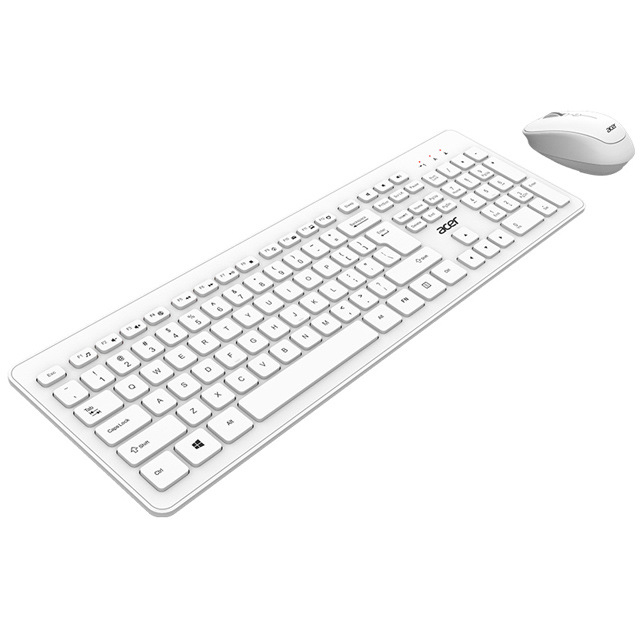 Acer Set tastatură și mouse fără fir USB, senzor optic 1200dpi, rezistent la apă, ergonomic