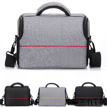 DSLR fényképezőgép táska görbült vállpánttal, PU anyag, poliészter bélés, 2024 tavasz