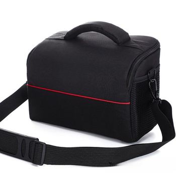 DSLR fényképezőgép táska görbült vállpánttal, PU anyag, poliészter bélés, 2024 tavasz