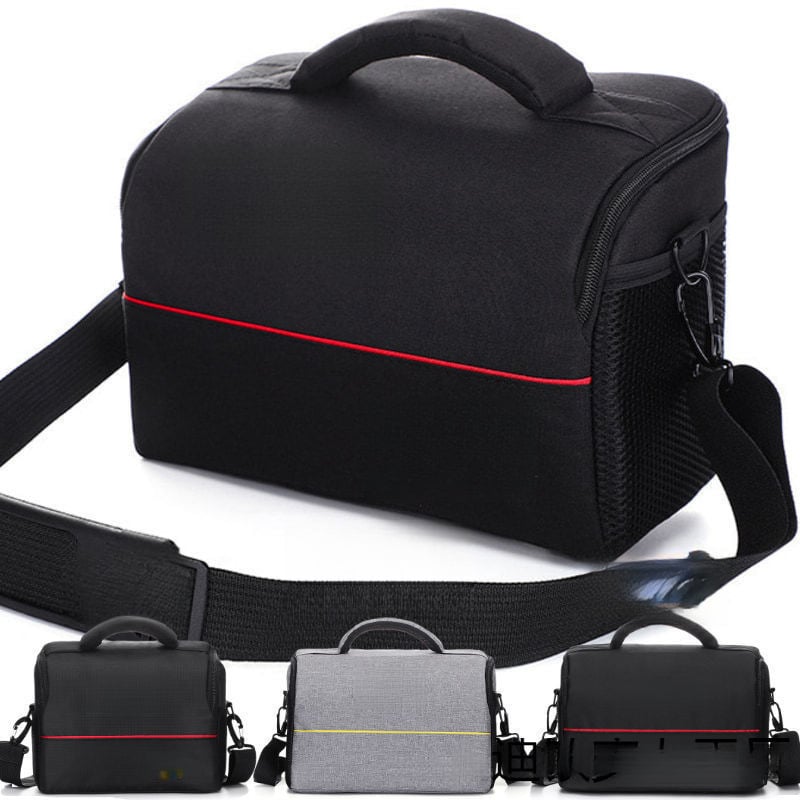 DSLR fényképezőgép táska görbült vállpánttal, PU anyag, poliészter bélés, 2024 tavasz