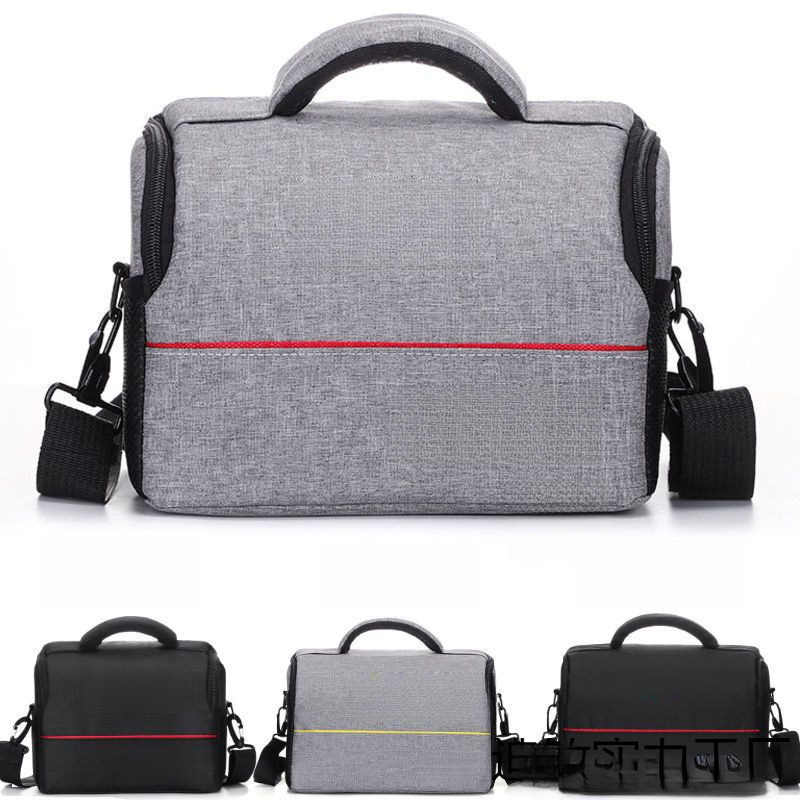 DSLR fényképezőgép táska görbült vállpánttal, PU anyag, poliészter bélés, 2024 tavasz