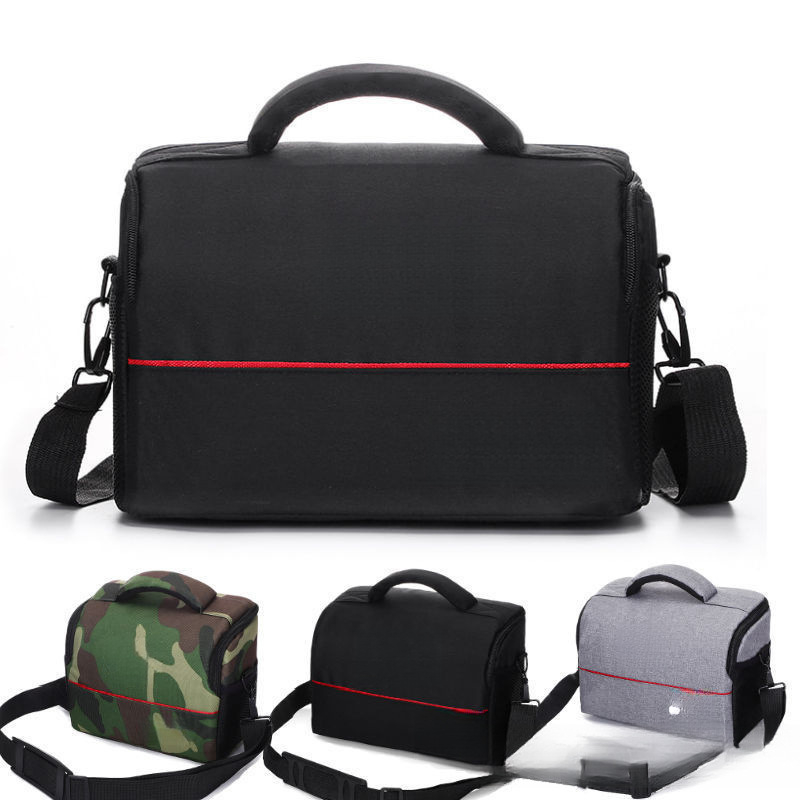 DSLR fényképezőgép táska görbült vállpánttal, PU anyag, poliészter bélés, 2024 tavasz