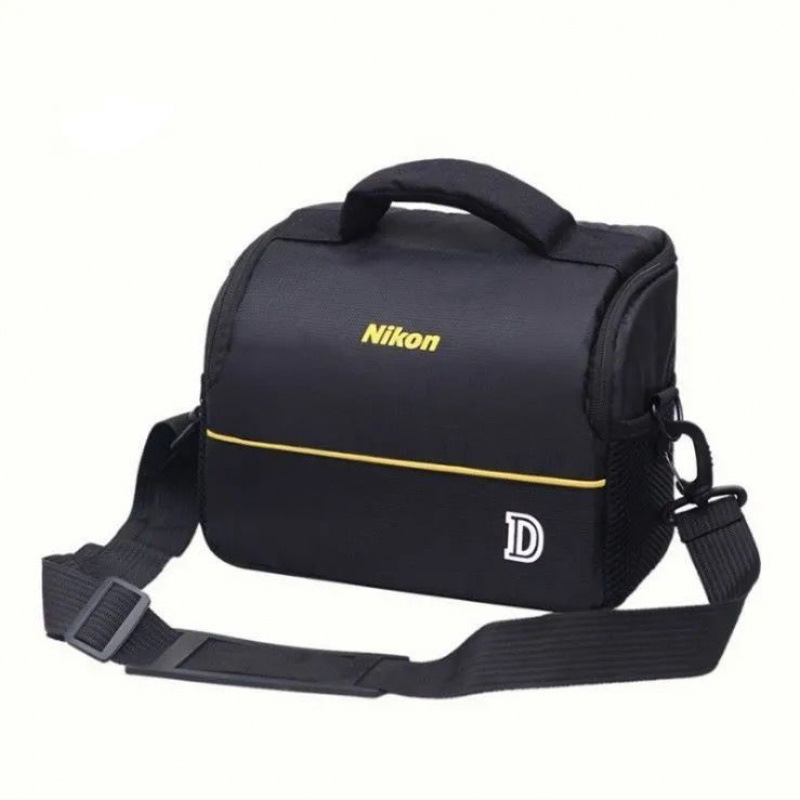 DSLR fényképezőgép táska görbült vállpánttal, PU anyag, poliészter bélés, 2024 tavasz