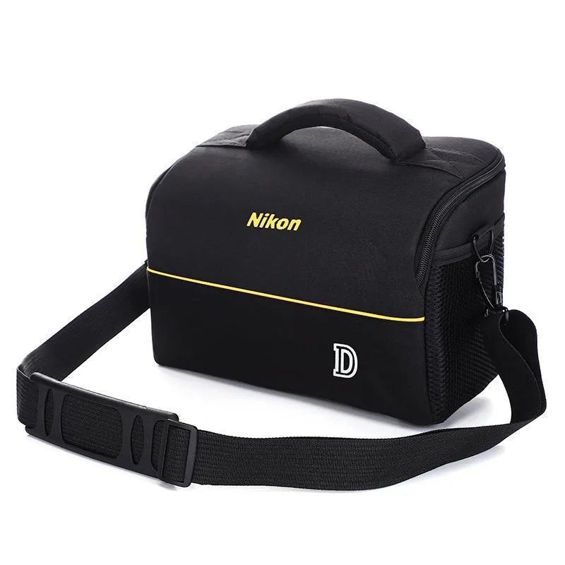 DSLR fényképezőgép táska görbült vállpánttal, PU anyag, poliészter bélés, 2024 tavasz