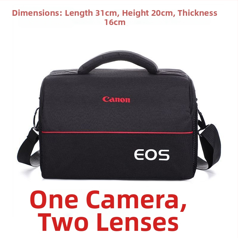 DSLR fényképezőgép táska görbült vállpánttal, PU anyag, poliészter bélés, 2024 tavasz
