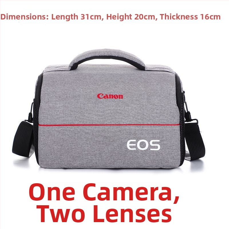 DSLR fényképezőgép táska görbült vállpánttal, PU anyag, poliészter bélés, 2024 tavasz