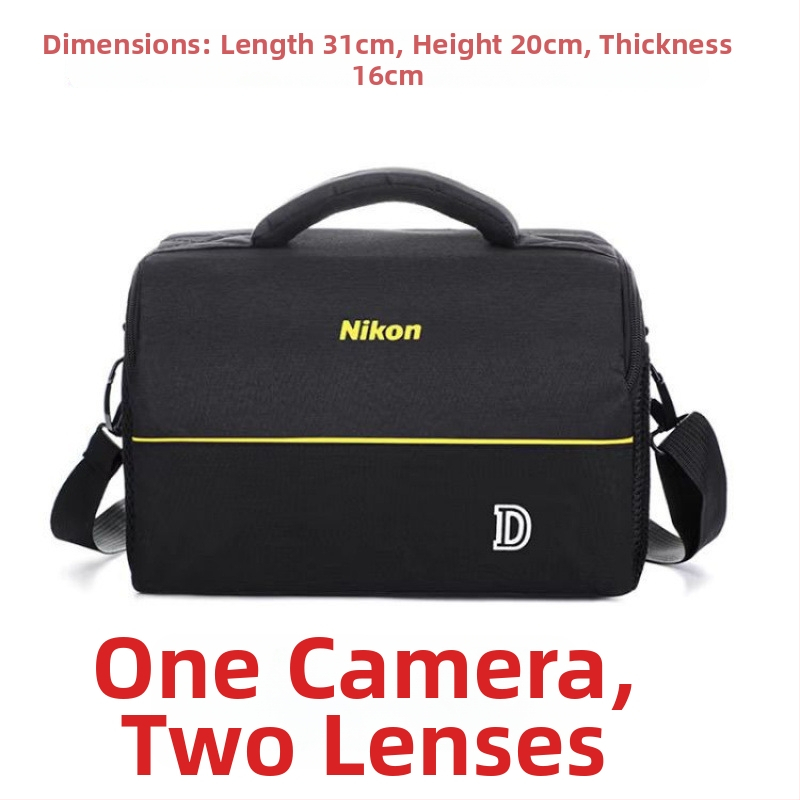 DSLR fényképezőgép táska görbült vállpánttal, PU anyag, poliészter bélés, 2024 tavasz