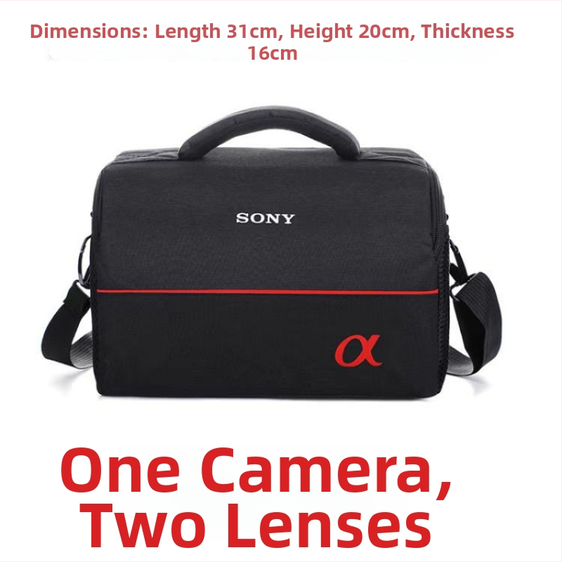 DSLR fényképezőgép táska görbült vállpánttal, PU anyag, poliészter bélés, 2024 tavasz