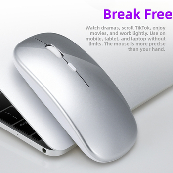 Thunderwolf Q20 безжична Bluetooth мишка - двоен режим (Bluetooth + 2.4 GHz), презареждаща се, 2000 DPI, 3 бутона, ергономична