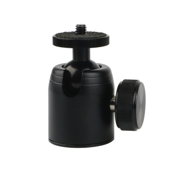 Alumīnija sakausējuma lodes galva DSLR statīvam, 360° horizontāla griešanās, 90° vertikāla griešanās, skrūvju stiprinājums, svars 0,11 kg, saderīgs ar Yajia