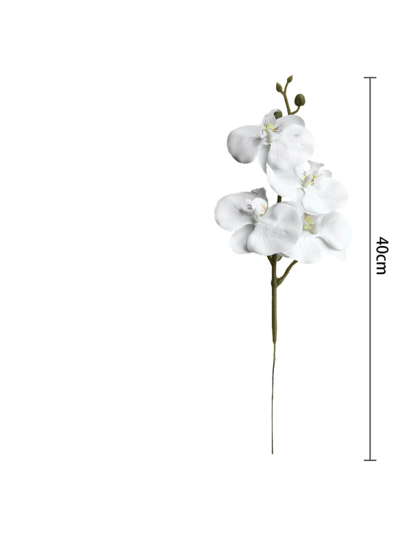3D umjetni cvijet Phalaenopsis, mekani gumeni materijal, tekstura filma, za vjenčanja i kućnu dekoraciju.